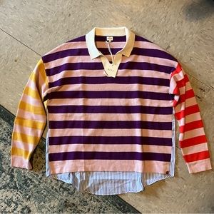 NWT Striped multicolored sweater by KULE!
